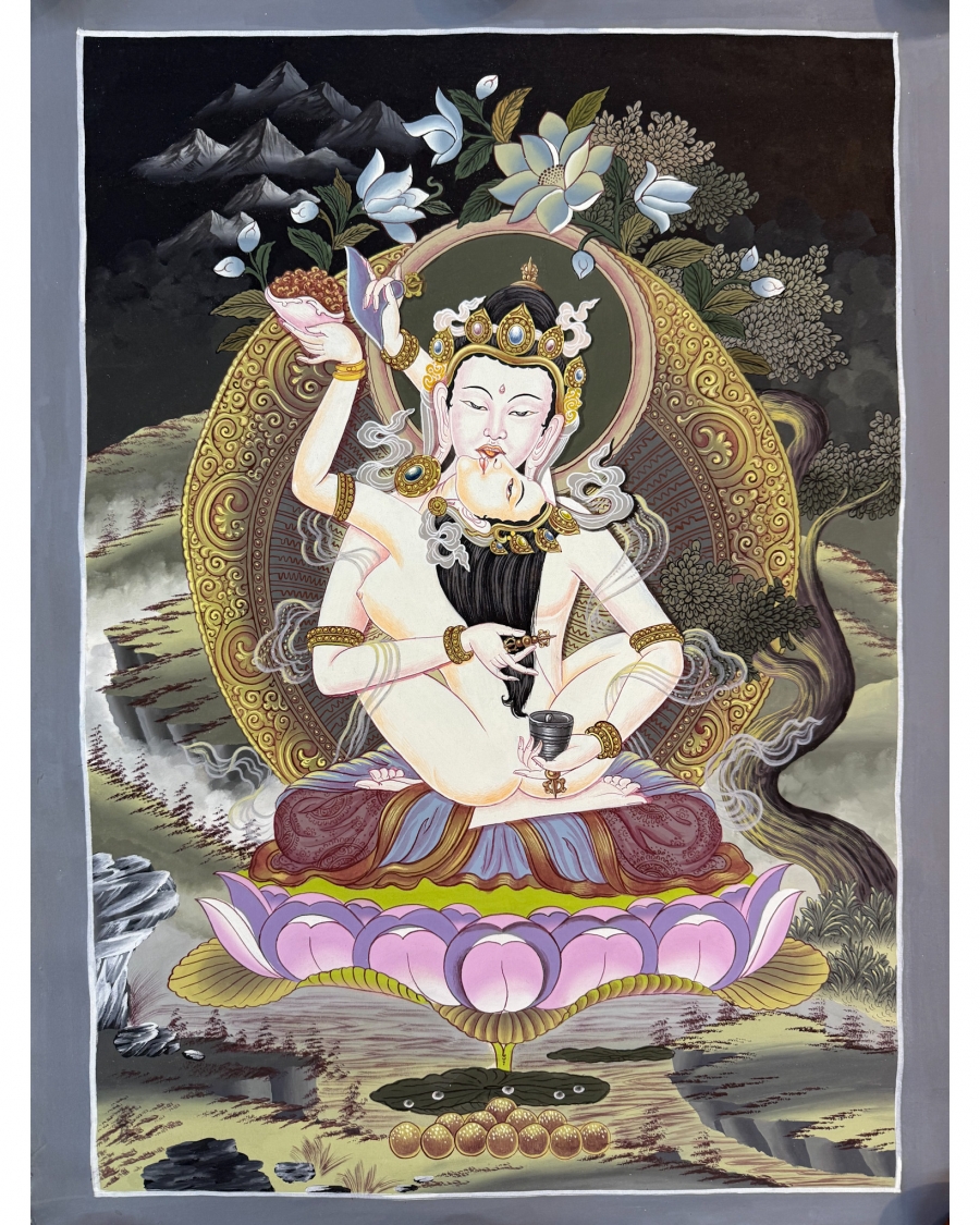 Vajrasattva Thangka - Click Image to Close