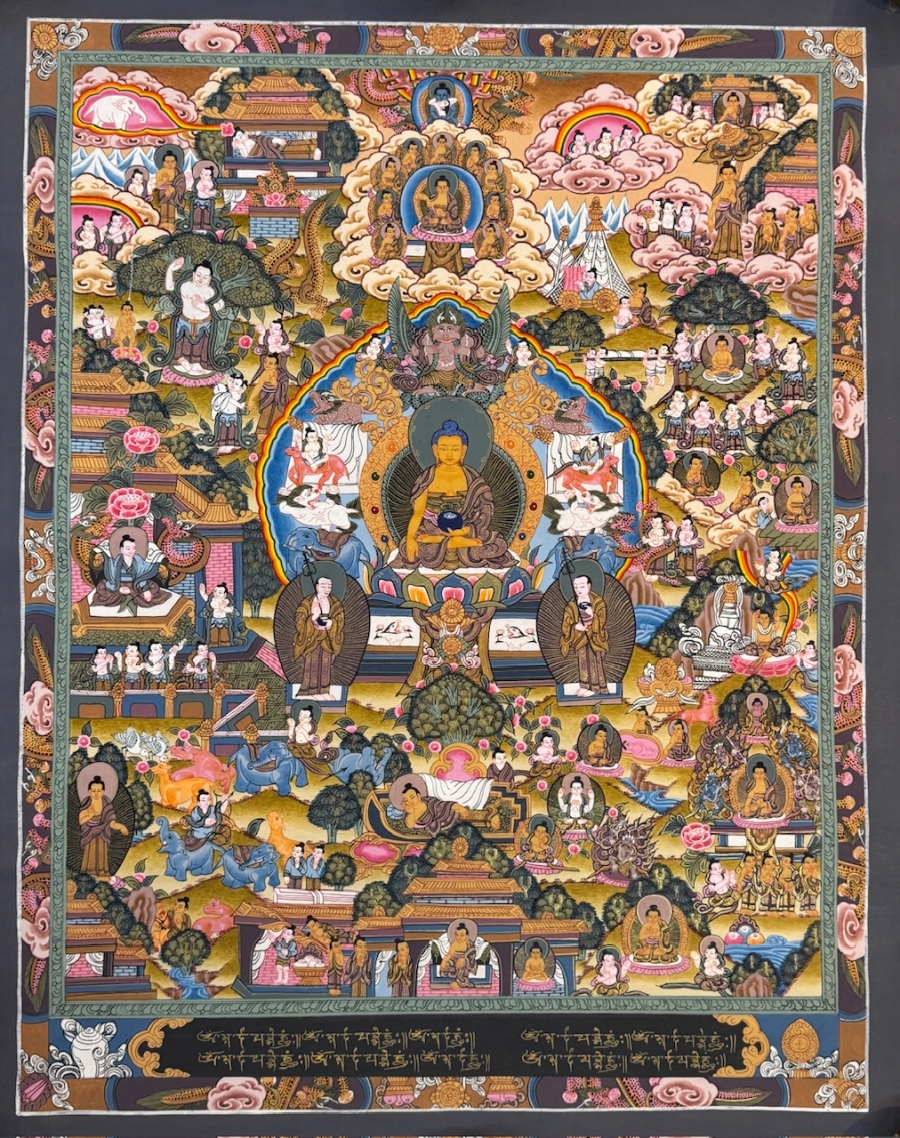 Life of Buddha Thangka - Click Image to Close