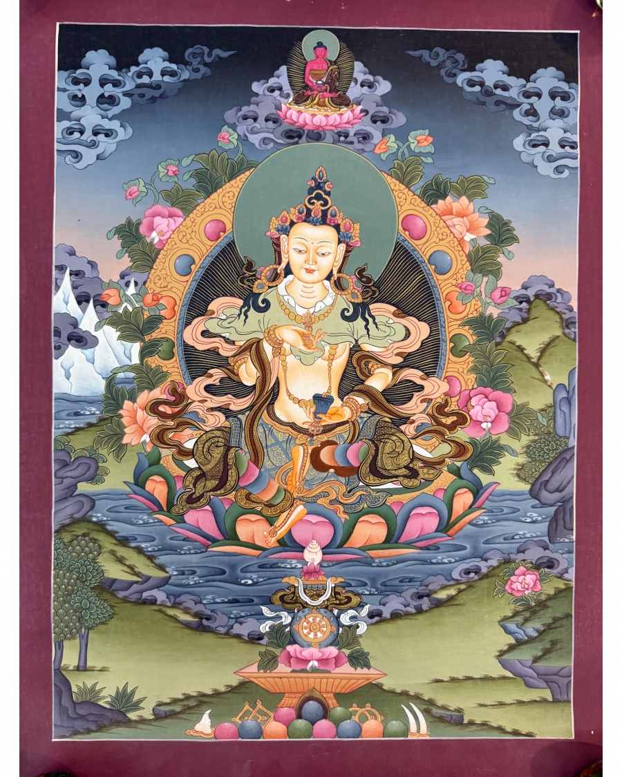 Vajrasattva Thangka - Click Image to Close