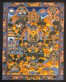 Life of Buddha Thangka