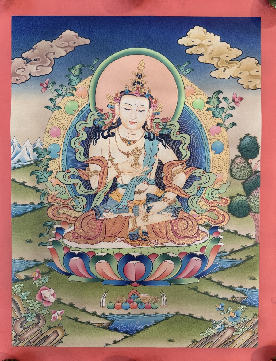 Vajrasattva Thangka - Click Image to Close