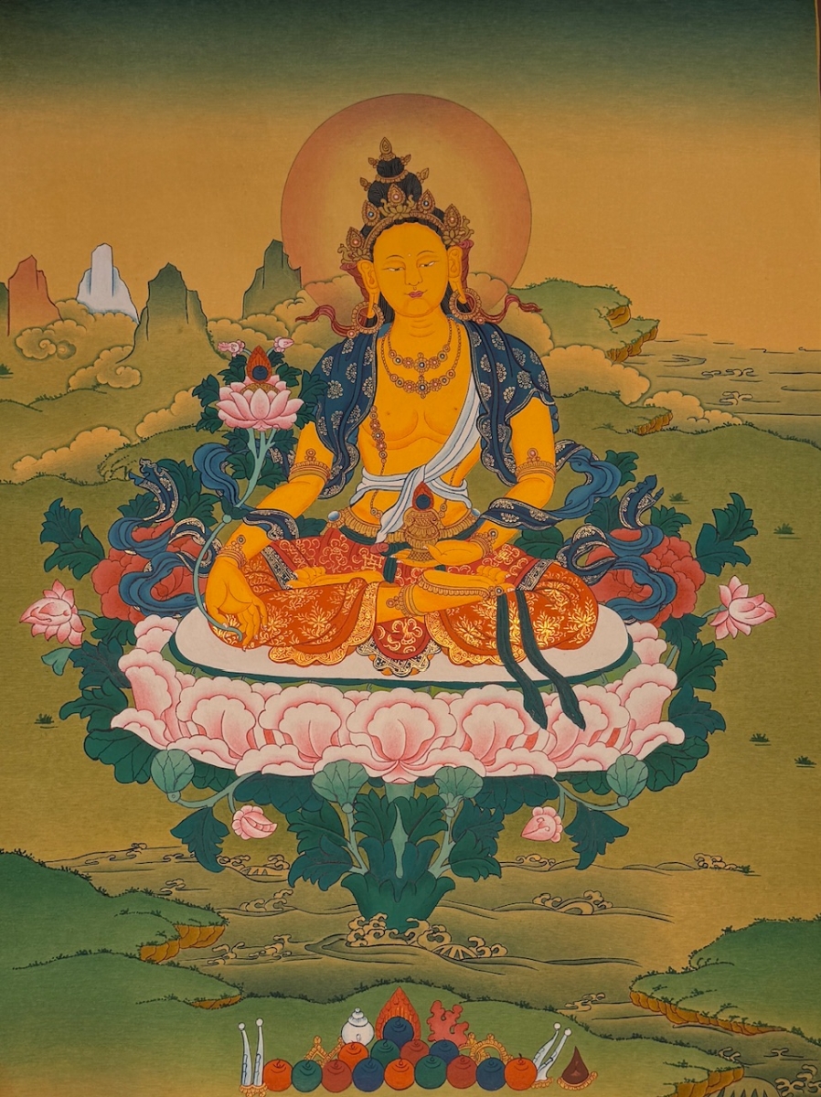 Ktsitigarbha Bodhisattva Thangka - Click Image to Close