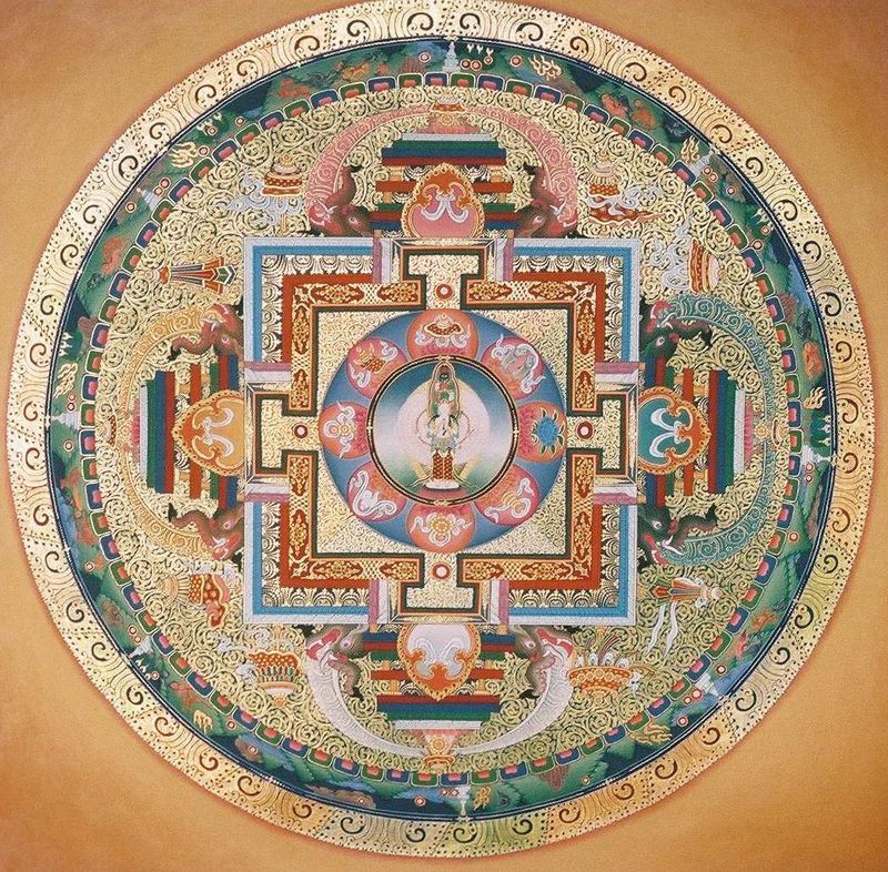Avalokiteshvara Mandala Sample - Click Image to Close