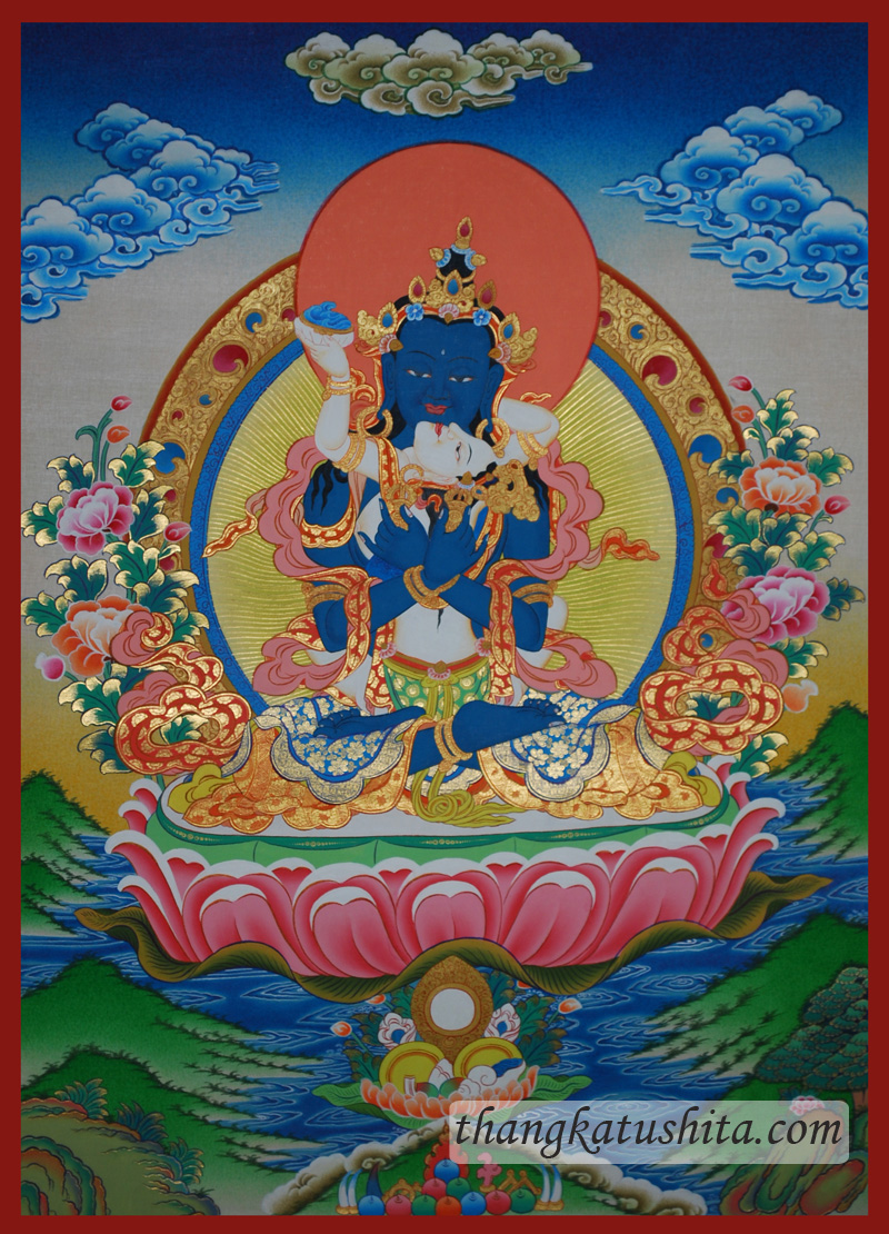 Vajradhara with consort - Click Image to Close