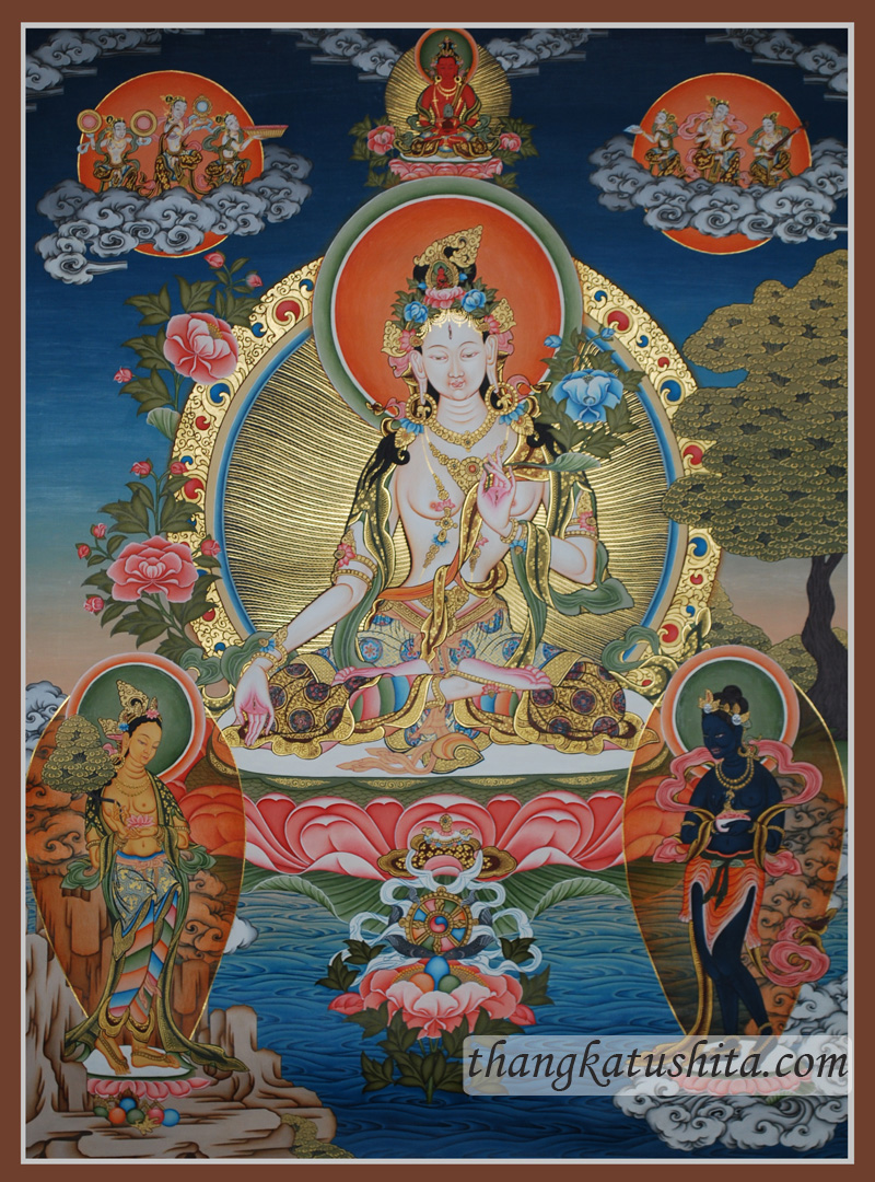 White Tara with Others - Click Image to Close